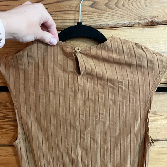 Reformation Camel Libra Knit Sleeveless Dress Size XS - Picture 8 of 9